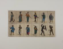 Load image into Gallery viewer, Costumes of the peoples of the world. Colored engraving. Late XVIII - early XIX C.