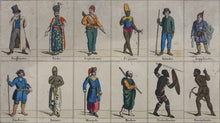 Load image into Gallery viewer, Costumes of the peoples of the world. Colored engraving. Late XVIII - early XIX C.