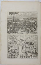 Load image into Gallery viewer, Philippus Baldaeus, after. Description of Ceylon. Four etchings on two sheets. XVIII C (printed).