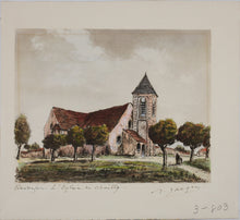 Load image into Gallery viewer, Maurice Jacques. Views of Barbizon. Two colored prints. XX C.