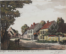 Load image into Gallery viewer, Maurice Jacques. Views of Barbizon. Two colored prints. XX C.