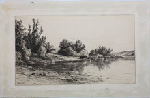 Load image into Gallery viewer, Hendrik Dirk Kruseman van Elten. On the Housatonic. Etching. C. 1880.