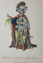 Load image into Gallery viewer, Joseph-Marie Vien, attributed to. Habit of an Ambassador from the great Mogul. Hand colored etching. 1757-1772 (circa)(circa).