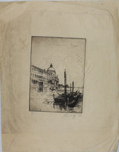 Load image into Gallery viewer, Sigmund Lee Wolffs. Santa Maria della Salute, Venice. Etching. 1938.