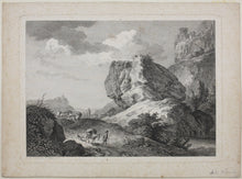 Load image into Gallery viewer, Adrian Zingg. Travellers on a Mountain Pass. Etching. 1770