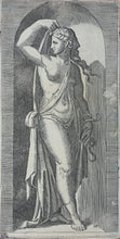Load image into Gallery viewer, Raphael, after. Marcantonio Raimondi, after. Prudence. Engraving. XVI (?) C.