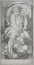 Load image into Gallery viewer, Rosso Fiorentino, after. Jacopo Caraglio, after. Jupiter. Engraving. XVI C.