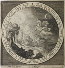 Load image into Gallery viewer, Maerten de Vos, after. Fourth Day of Creation. Engraving by Nicolaes de Bruyn. 1581 - 1656.