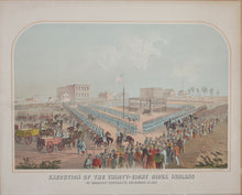 Load image into Gallery viewer, John C. Wise, publisher. Execution of the thirty-eight Sioux Indians. Chromolithograph. 1883.