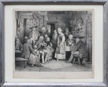 Load image into Gallery viewer, Marie Alexandre Alophe, after. The Old Fiddler. Lithograph by Jean Georges Frey. 1829 - 1835.