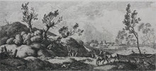 Load image into Gallery viewer, Ferdinand Kobell. Landscape - Boy with Horse. Etching. 1777.