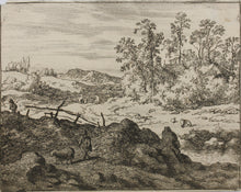 Load image into Gallery viewer, Allaert van Everdingen. Landscape with Sheepherder. Etching. 1631 - 1675.