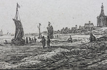 Load image into Gallery viewer, Anthonie Waterloo. Coastline With Horse And Carriage. Etching. 1630 - 1663.