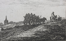 Load image into Gallery viewer, Anthonie Waterloo. Coastline With Horse And Carriage. Etching. 1630 - 1663.
