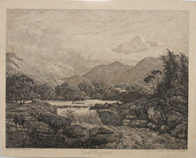 Load image into Gallery viewer, Carl Wagner. Der Isarfall, View of the river Isar. Etching. 1842.