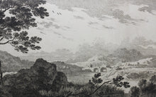 Load image into Gallery viewer, Gabriel Perelle. Landscape with river and bridge. Etching. XVII C.
