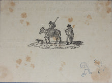 Load image into Gallery viewer, Thomas Bewick, after. An illustration to the Fable of Aesop 'The Forester and the Lion.' Wood-engravings. 1811-1823.