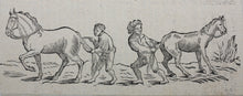Load image into Gallery viewer, Hans Holbein the Younger, after. Silenus and Polyphemus dancing. Sertorius. Two woodcuts by Johann Gottlieb Friedrich Unger. Late XVIII C.