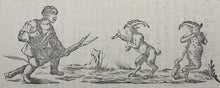 Load image into Gallery viewer, Hans Holbein the Younger, after. Silenus and Polyphemus dancing. Sertorius. Two woodcuts by Johann Gottlieb Friedrich Unger. Late XVIII C.