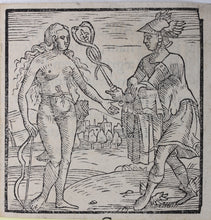 Load image into Gallery viewer, Italian School XVI C. Diana and Mercury. Woodcut.