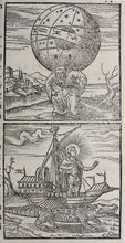 Load image into Gallery viewer, Italian School XVI C. Atlas. Sun. Two woodcuts.