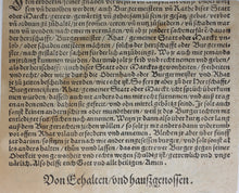 Load image into Gallery viewer, German School XVI C. Rights of citizens. Woodcut from Laienspiegel by Ulrich Tengler.