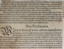 Load image into Gallery viewer, German School XVI C. Interrogation. Woodcut from Laienspiegel by Ulrich Tengler.