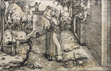 Load image into Gallery viewer, Hans Weiditz. Of the pitiful death of a young child. By a son invented by another's son. Woodcuts illustrations to Petrarch. 1520s - 1530s.
