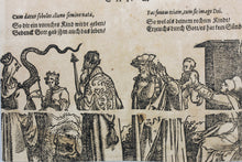 Load image into Gallery viewer, Hans Weiditz. Of the pitiful death of a young child. By a son invented by another's son. Woodcuts illustrations to Petrarch. 1520s - 1530s.