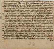 Load image into Gallery viewer, German School XVI C. Brazen Serpent. Woodcut from Bible translated by Martin Luther. XVI C.