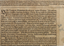 Load image into Gallery viewer, German School XVI C. Ceremony of the Shoe. Woodcut from Bible translated by Martin Luther. XVI C.