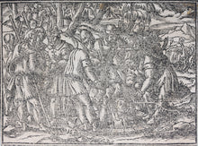 Load image into Gallery viewer, German School XVI C. Eight illustrations from the Bible. Woodcuts. Page 148/1 from ancient album.