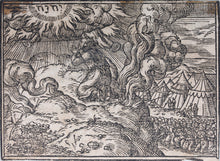 Load image into Gallery viewer, German School XVI C. Eight illustrations from the Bible. Woodcuts. Page 148/1 from ancient album.
