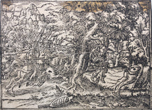 Load image into Gallery viewer, German School XVI C. Six illustrations from the Bible. Woodcuts. Page 148/3 from an ancient album.