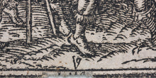 Load image into Gallery viewer, German School XVI C. Six illustrations from the Bible. Woodcuts. Page 148/3 from an ancient album.