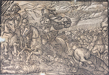 Load image into Gallery viewer, German School XVI C. Five illustrations from the Bible. Woodcuts. Page 148/4 from ancient album.