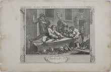 Load image into Gallery viewer, William Hogarth, after. Five engravings by Ernst Ludwig Riepenhausen from A Rake’s Progress (1) and Industry and Idleness (4). Late XVIII–Mid XIX C.