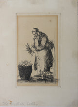 Load image into Gallery viewer, John William Winkler. The Vegetable Seller. Etching. 1923.