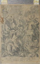 Load image into Gallery viewer, Maarten de Vos, after. Conversion of Paul; St. Paul escaping Damascus. Two engravings. c. 1580.