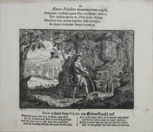 Load image into Gallery viewer, Johann Andreas Thelot. Aeneas erects a monument to Polydor. Engraving. 1700.