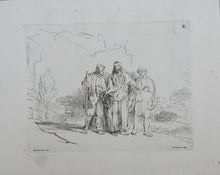 Load image into Gallery viewer, Rembrandt, after. Two etchings by Bernard Picart. 1734.