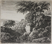 Load image into Gallery viewer, Antonie Waterloo. Small waterfall. Etching. 1637-1690.