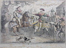 Load image into Gallery viewer, John Leech. Ullustrations from The Comic History of England by Gilbert A'Beckett. Six colored prints. C. 1850.