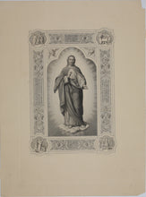 Load image into Gallery viewer, Johann Peter Molitor, after. Jesus of Nazareth. Engraving by Rudolf Stang. ca. 1860-1880.