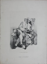 Load image into Gallery viewer, Jean-Louis-Ernest Meissonier, after. The Student. Engraving. 1877.
