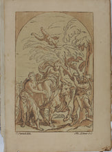 Load image into Gallery viewer, Paolo Farinati, after. The rape of Europa. Engraving by Nicolas Lesueur. 1742.