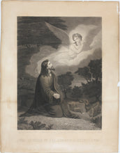 Load image into Gallery viewer, Richard Westall, after. The Saviour in the Garden of Gethsemane. Engraving by John Sartain. Circa 1850–1865.