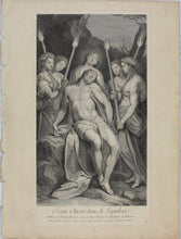 Load image into Gallery viewer, Taddeo Zuccaro, after. The Dead Christ. Engraving by Jean Raymond. 1742.