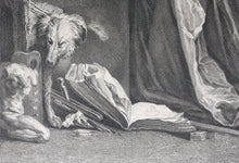 Load image into Gallery viewer, Domenico Fetti, after. Melancholy. Engraving by Henri Simon Thomassin. 1742.