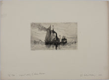 Load image into Gallery viewer, Henry Farrer. The Tow. Etching. 1881.